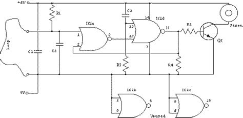wire loop alarm circuit diagram project alarms security related schematics  tutorials