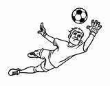 Portiere Futbol Futebol Guarda Portero Goalkeeper Stampare Acolore sketch template