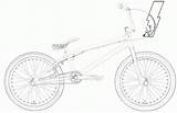 Bmx Coloring Bike Easy Template sketch template