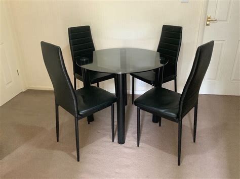 seater glass dining table  oadby leicestershire gumtree