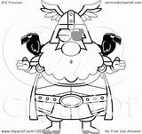 Chubby Odin Careless Shrugging Illustration Cartoon Clipart Royalty Vector Cory Thoman sketch template
