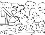 Dog Hond Puppy Drawing Bot Hok Inkleuren Coloringpagesonly Hetkinderhuis Tekenen sketch template