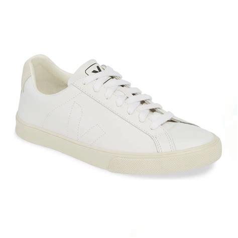 clean white sneakers    glamour