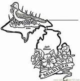 Michigan Coloring Pages sketch template