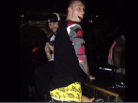 mgk getting dome from rachel starr at monroe club in