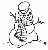 Snowman Coloring Pages Drawing Printable Line Gentle Holidays Christmas Kids Snowmen Easy Cute Color Colouring Drawings Smilling Snow Family Funny sketch template