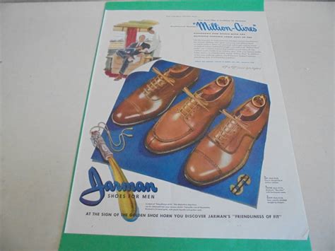 即決 広告 アドバタイジング 紳士靴 シューズ jarman 1940s メンズ ファッション レトロ アンティーク ヴィンテージの落札情報