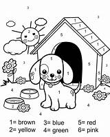 Coloring Printable Number Color Kids Pages Puppy Printables Colouring Sheets Preschool Mymommystyle Dog Books sketch template