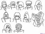 Naruto Akatsuki Coloring Draw Drawing Step Members Pencil Pages Anime Color Dragoart Getdrawings Library Clipart Comments Cartoon Comment sketch template