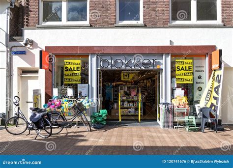 blokker branch  katwijk aan zee netherlands editorial photo image  lettering facade