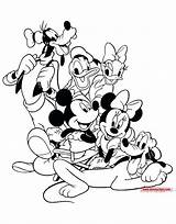 Mickey Thanksgiving Coloring Pages Mouse Getcolorings Color Printable sketch template