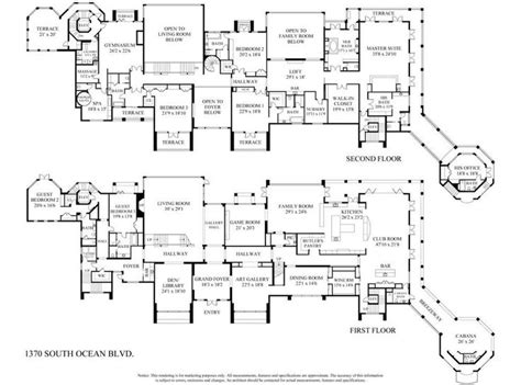 mansion floor plan house layout plans mansion plans