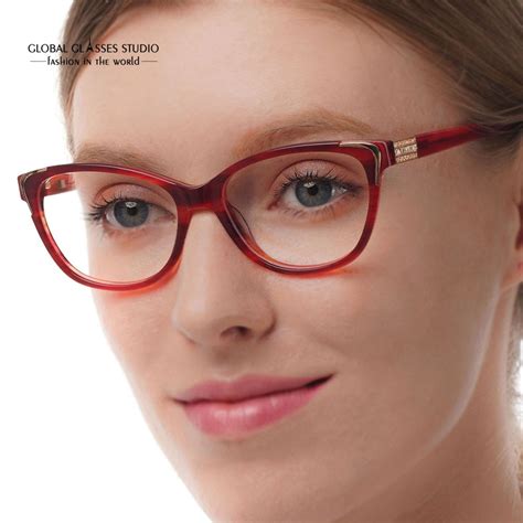 Hand Made Acetate Eyeglass Frames Fashion Lady New Designer Eyewear