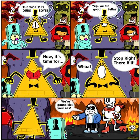 undertale and gravityfalls comic by miguelitoma on deviantart