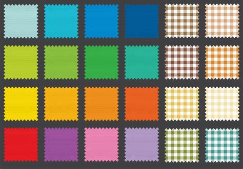fabric swatches vector art icons  graphics
