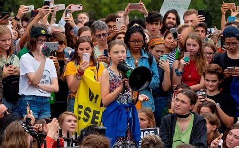 greta thunberg lleva su protesta contra cambio climatico hasta trump grupo milenio