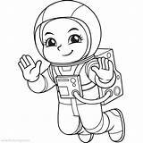 Coloring Astronaut Spaceship Xcolorings Astronauts sketch template