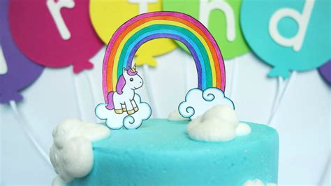 diy unicorn cake topper  printable unicorn cake topper printable