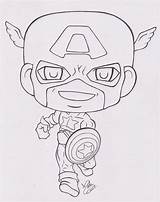 Chibis 2insroid Marvel sketch template
