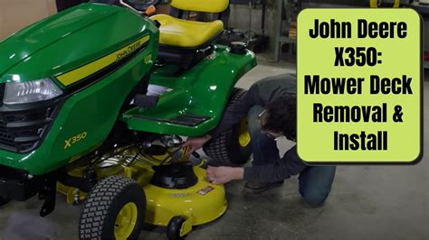 john deere  mower deck removal installation tutorial  minnesota equipment youtube