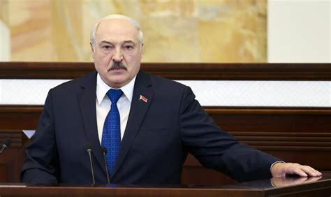 belarusian president alexander lukashenko addresses  parliament  minsk belarus wednesday
