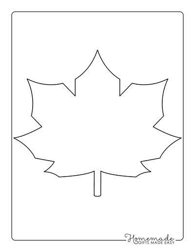 leaf templates printable leaf outlines  kids crafts