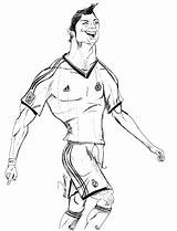 Ronaldo Cristiano Coloring Pages Soccer Printable Messi Clipart Color Drawing Jersey Players Getcolorings Christiano Cliparts Getdrawings Vs Print Popular Coloringhome sketch template