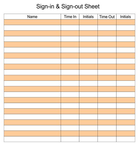 printable sign  sheet template collection
