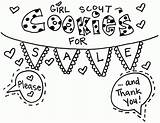 Scout Girl Coloring Pages Cookie Printable Daisy Count Leaf Scouts Sheets Cookies Leader Sign Brownie Color Brownies Makingfriends Girls Sales sketch template