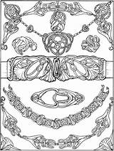 Printable Jewels Dover sketch template