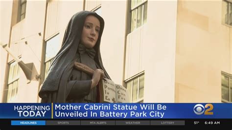 mother cabrini statue to be unveiled in battery park youtube