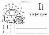 Igloo Letter Print Coloring Colour Alphabet Preschool Off Letters Jolly Phonics Choose Board sketch template