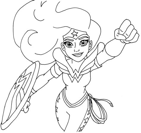 printable super hero high coloring pages  woman super hero