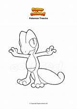 Pokemon Treecko Ausmalbilder Supercolored Ausmalbild Coloriage Dibujo Arcko sketch template