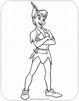 Pan Peter Coloring Pages Disneyclips Peterpan Standing Pdf Funstuff sketch template
