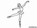 Coloring Arabesque Ballet Drawing Pages Getdrawings Dancers sketch template