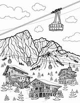 Alpine sketch template