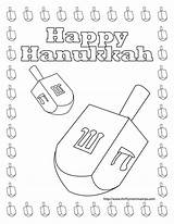 Coloring Hanukkah Dreidel Pages Printable Happy Print Color Getcolorings Behance sketch template