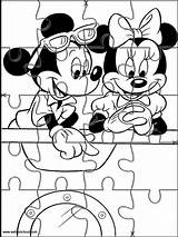 Mickey Puzzles Topolino Recortar Bebeazul Ritagliare Jigsaw sketch template
