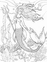 Mermaid Coloring Pages Realistic Cute Printable Sofia Adults Mermaids Intricate Color Cartoon Getdrawings Print Getcolorings First Adult Template Dora Anime sketch template