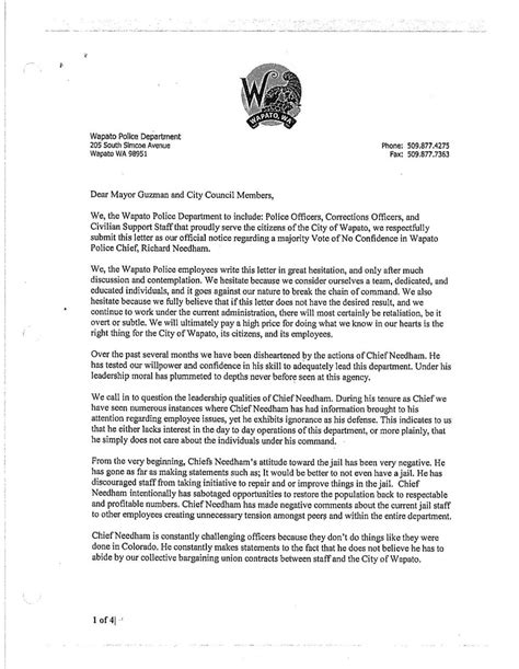 confidence letter  mayor  council yakimaheraldcom