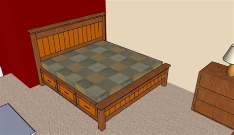 build  bed frame  drawers howtospecialist