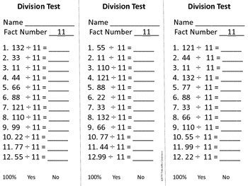 division timed tests  samantha crews tpt