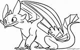 Dragon Coloring Train Pages Toothless Simple sketch template
