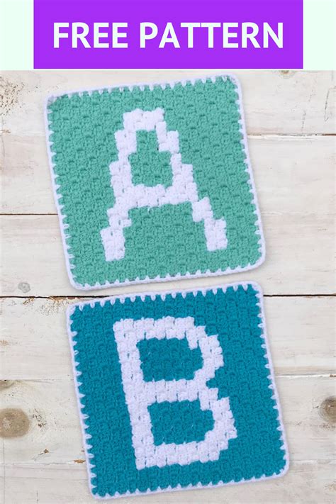 printable crochet alphabet patterns printable templates