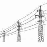 Power Silhouette Line Lines Voltage High Vector Clipart Illustration Drawing Pole Overhead Transmission Utility Stock Clipground Getdrawings sketch template