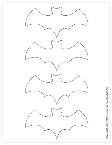 printable bat template diy halloween decorations homemade