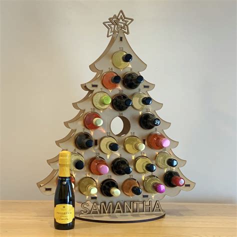 Miniature Wine Bottle Tree Adult Advent Calendar Nicely