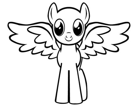 cute baby pegasus coloring page kids play color