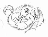 Baby Dragon Drawings Coloring Pages Mythical Cute Creatures Drawing Dragons Printable Easy Fantasy Kids Adults Tattoo Sketch Joey Deviantart Colouring sketch template